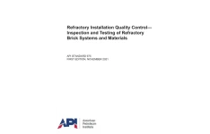 🟣 دانلود اولین ویرایش رسمی استاندارد نصب و کنترل کیفیت مواد نسوز API 975 ویرایش اول 2021  🌺API 975 1st Edition 2021  🌼Refractory Installation Quality Control - Inspection and Testing of Refractory Brick System and Materials