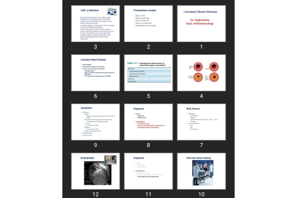 پاورپوینت Coronary Heart Disease