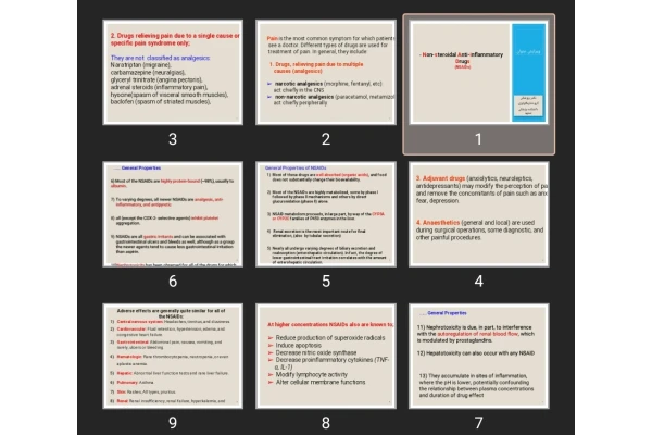 پاورپوینت Non-steroidal Anti-inflammatory Drugs (NSAIDs)