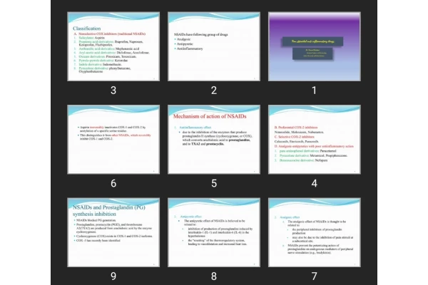 پاورپوینت Non steroidal anti inflammatory drugs