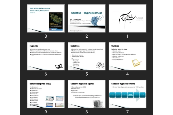 پاورپوینت Sedative – Hypnotic Drugs