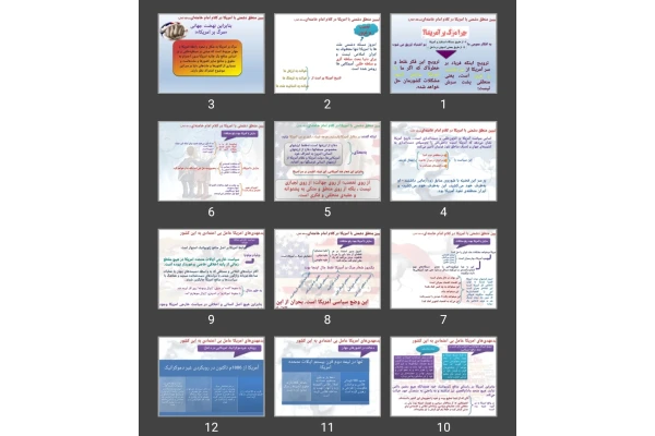 پاورپوینت تبیین منطق دشمنی با آمریکا