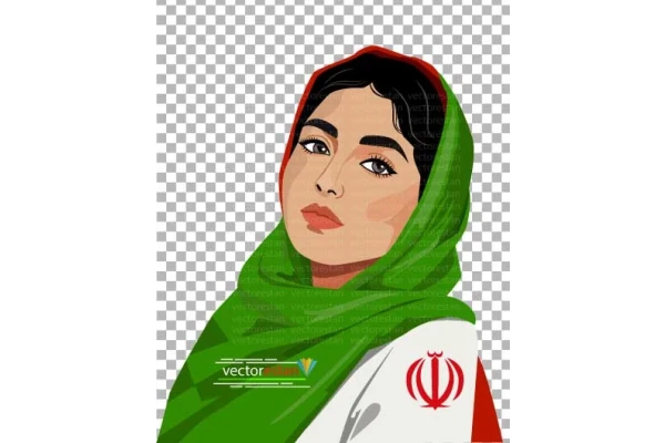 png دخترایرانی و پرچم ایران