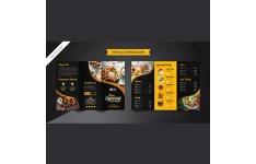 بروشور سه لت دو رو برای رستوران