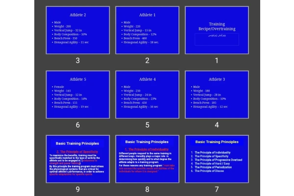 پاورپوینت بیش تمرینی Training Recipe/Overtraining