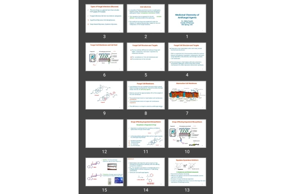 پاورپوینت Medicinal Chemistry of Antifungal Agents