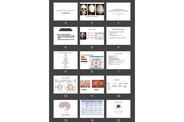 پاورپوینت افزایش فشار داخل جمجمه Intracranial Pressure: Normality, Abnormality, and Treatment