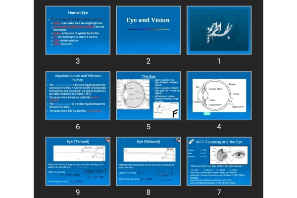 پاورپوینت Eye and Vision