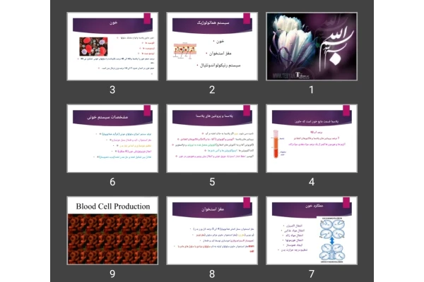 پاورپوینت فیزیولوژی سیستم خونساز