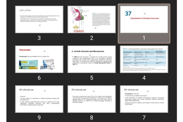 پاورپوینت Hypothalamic & Pituitary Hormones
