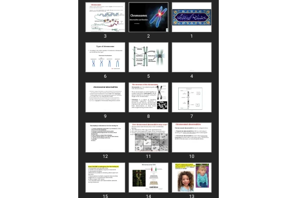 پاورپوینت Chromosomal abnormalities