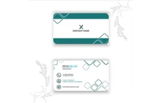 کارت ویزیت شرکت رنگ سفید