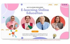 پروژه آماده افترافکت : تیزر آموزش آنلاین E-learning Online Education Slideshow