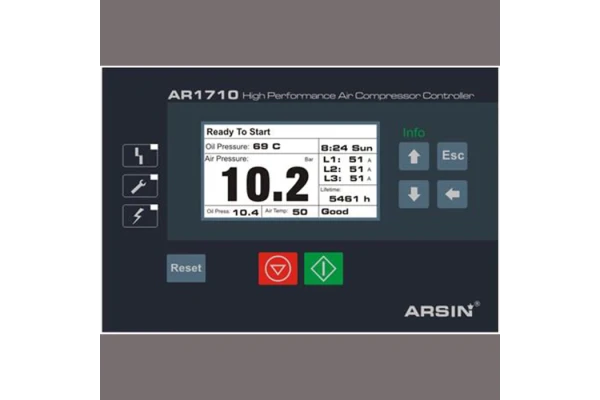 راهنمای استفاده از پنل کمپرسور AR1710