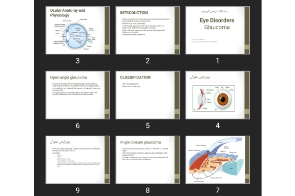 پاورپوینت Eye Disorders Glaucoma