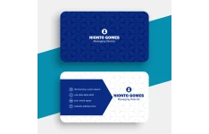 کارت ویزیت لایه باز رنگ آبی