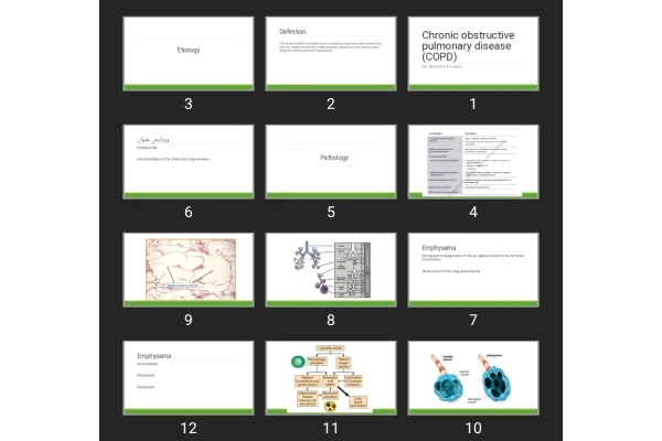 پاورپوینت Chronic obstructive pulmonary disease (COPD)