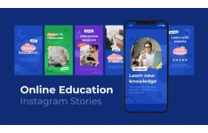 پروژه آماده افترافکت : استوری اینستاگرام تدریس و آموزش Education Instagram Stories