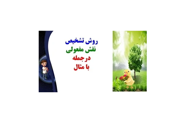 روش تشخیص  نقش مفعولی درجمله با مثال