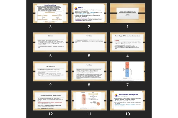 پاورپوینت Agents Affecting Mineral Ion Homeostasis and Bone Turnover