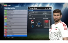فایل ادیت تیم ملی فوتبال ایران در بازی PES 2016