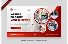 بنر وب سایت رنگ قرمز