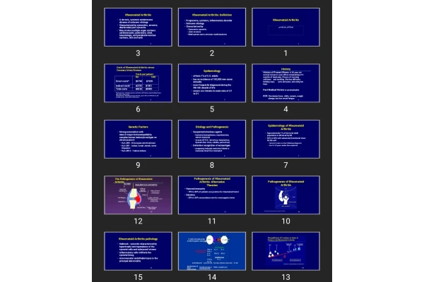 پاورپوینت Rheumatoid Arthritis