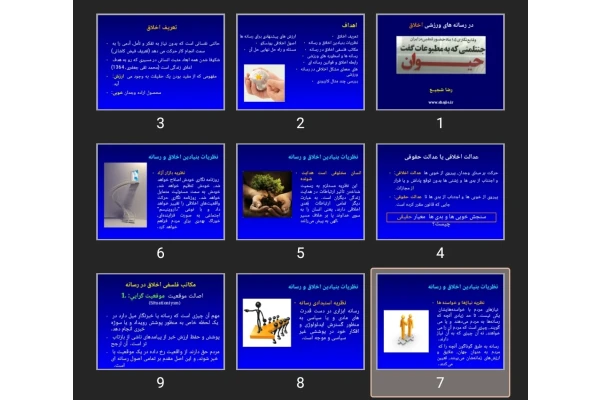 پاورپوینت اخلاق در رسانه ورزشی