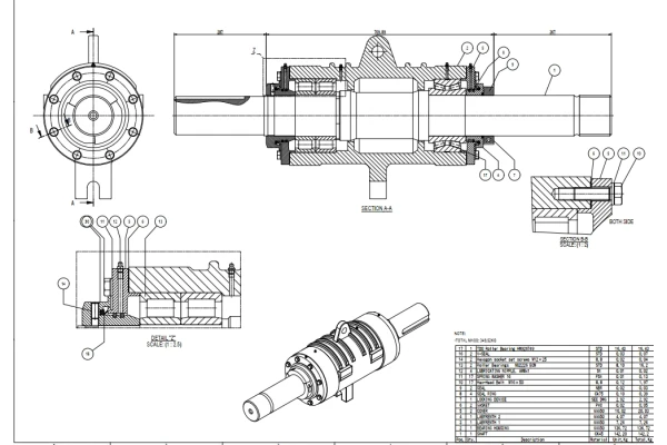 ASSEMBLY SPINDEL OF SLURRY PUMP
