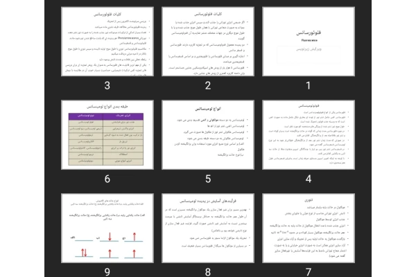 پاورپوینت فلوئورسانس Fluorescence