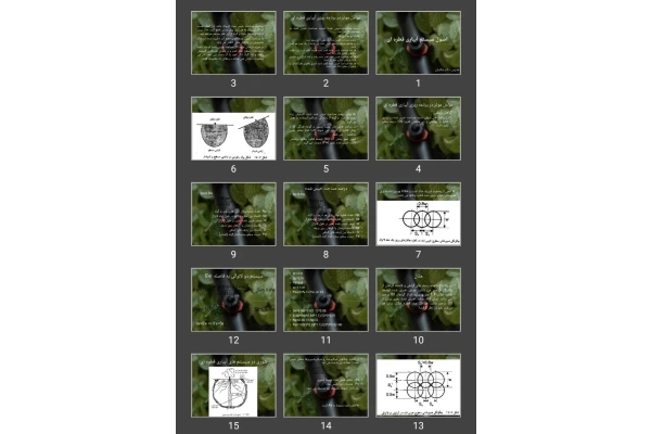 پاورپوینت اصول سیستم آبیاری قطره ای