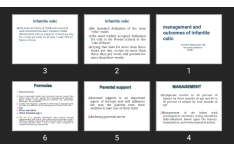 پاورپوینت management and outcomes of infantile colic