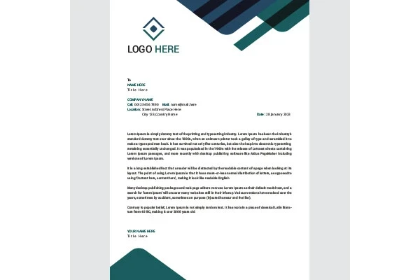 سربرگ شرکت رنگ سبز