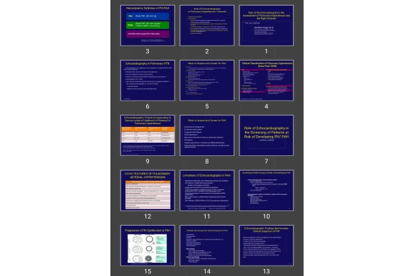 پاورپوینت Role of the Echocardiogram in the Assessment of Pulmonary Hypertension and the Right Ventricle