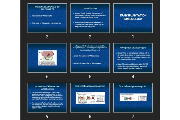 پاورپوینت TRANSPLANTATION IMMUNOLOGY