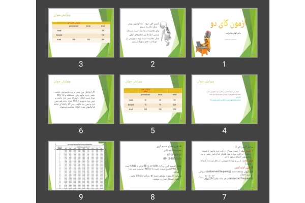 پاورپوینت آزمون کای دو