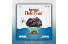 قالب پست اینستاگرام رنگ آبی