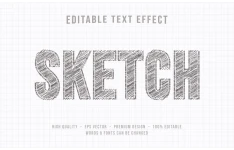 افکت متن سع بعید طرح مداد مشکی