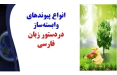 انواع پیوندهای وابسته‌ساز دردستور زبان فارسی