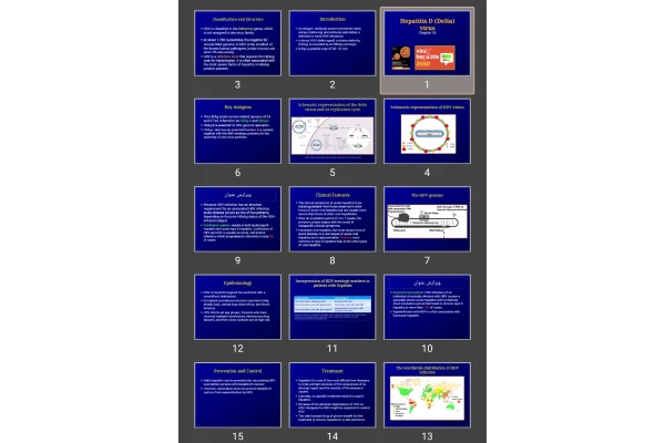 پاورپوینت Hepatitis D (Delta) virus