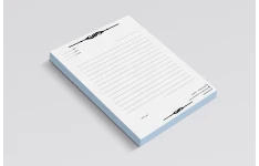 سربرگ سفید مشکی کد 8754