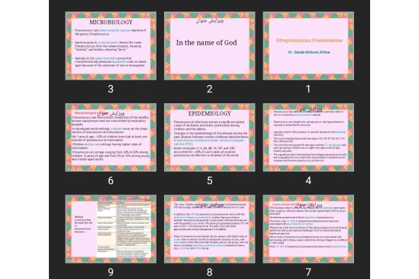 پاورپوینت Streptococcus Pneumoniae