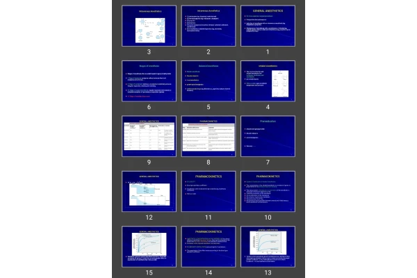 پاورپوینت GENERAL ANESTHETICS