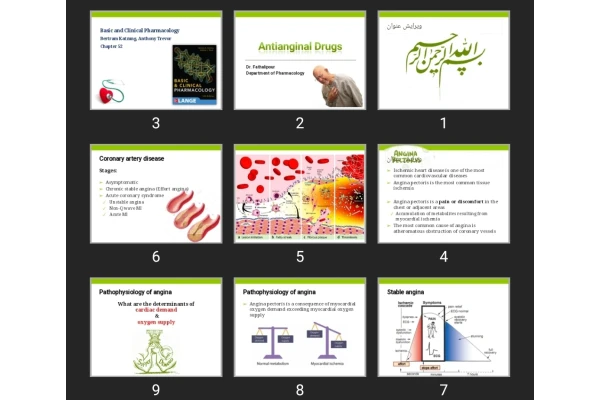 پاورپوینت Antianginal Drugs
