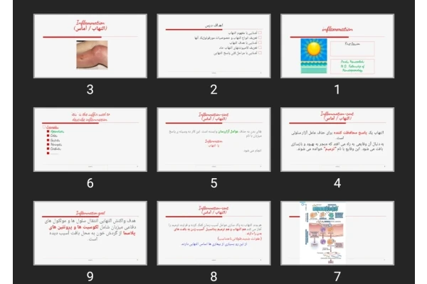 پاورپوینت inflammation First Session