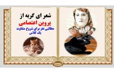 پاورپوینت شعر ای گربه از  پروین اعتصامی