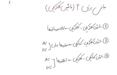 جزوه مبانی برق ۲ - دست نویس ۶۲ صفحه