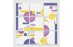 قالب پست اینستاگرام اسلایدی