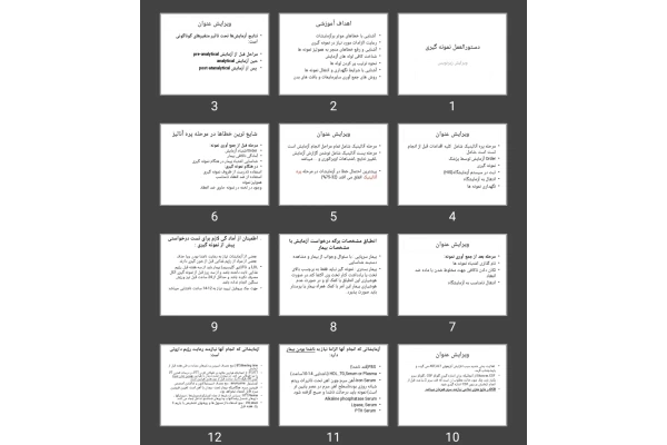 پاورپوینت دستورالعمل نمونه گیری