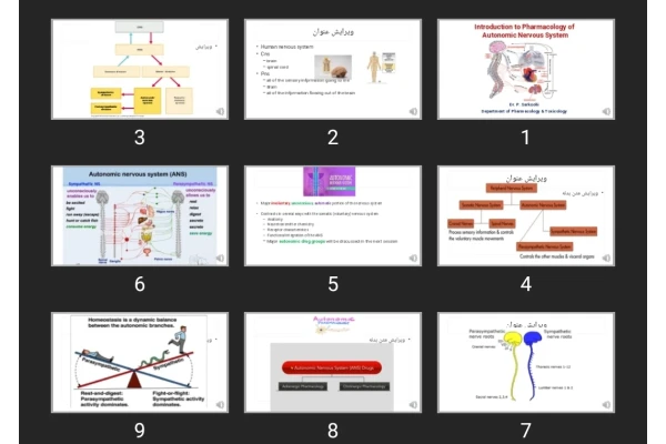 پاورپوینت Introduction to Pharmacology of Autonomic Nervous System
